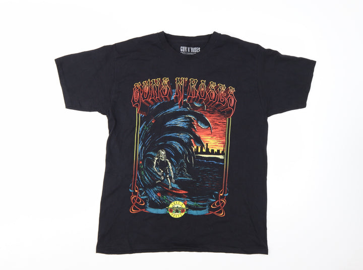 Guns N' Roses Women's Black Medium Graphic Rock T-Shirt
