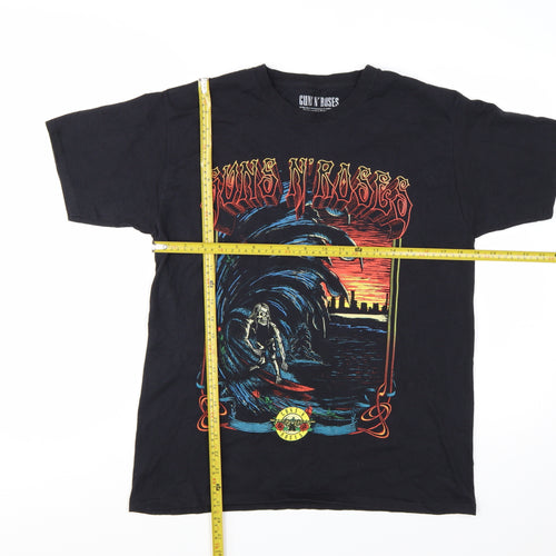 Guns N' Roses Women's Black Medium Graphic Rock T-Shirt