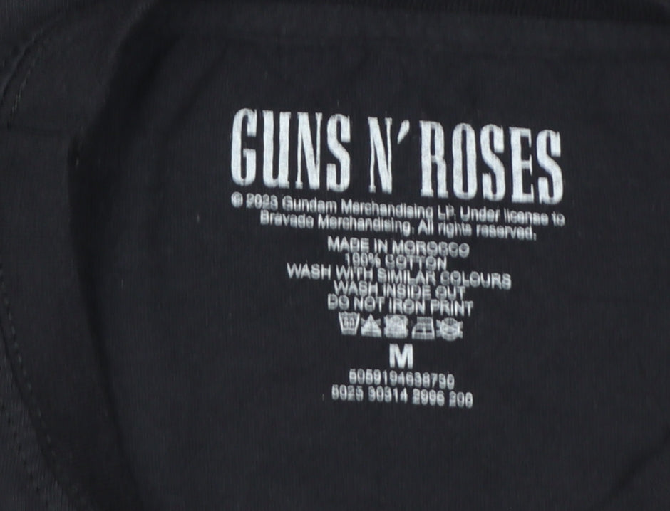 Guns N' Roses Women's Black Medium Graphic Rock T-Shirt