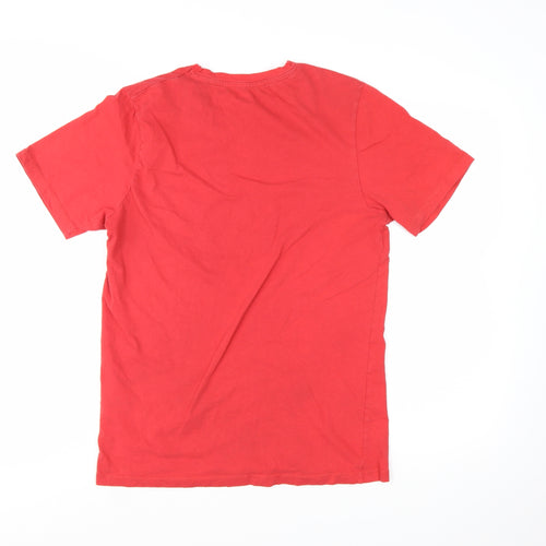 Jack & Jones Men’s Red Slim Fit Graphic Print T-Shirt Size M