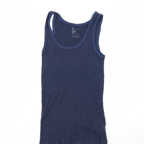 Gap Women's Blue Striped Modern Tank Top Size S Cotton Modal