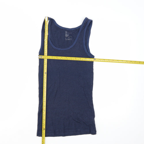 Gap Women's Blue Striped Modern Tank Top Size S Cotton Modal