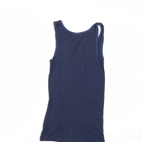 Gap Women's Blue Striped Modern Tank Top Size S Cotton Modal