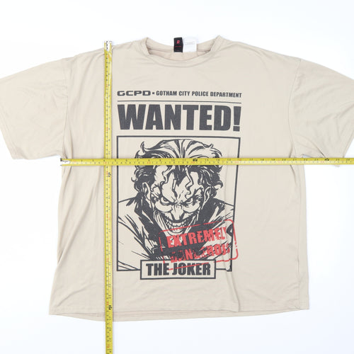 ROMWE Women’s Beige The Joker Graphic T-Shirt Size S