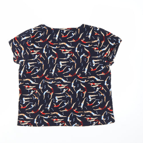Laura Ashley Women's Multicoloured Cotton T-Shirt UK 12