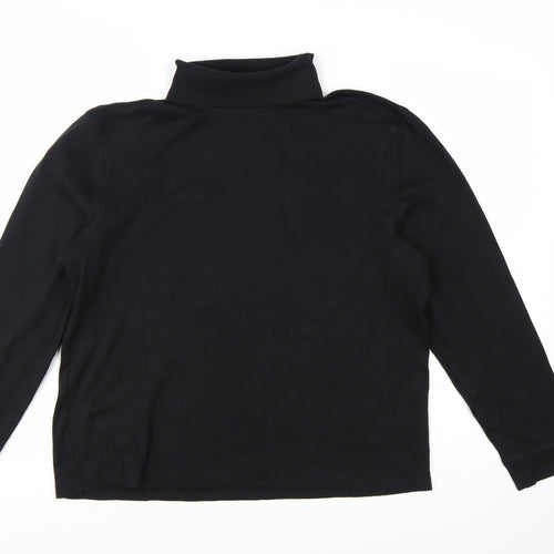 Mountain Warehouse Women Black XL Roll Neck Thermal Long Sleeve Top