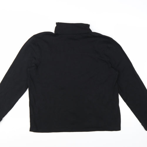 Mountain Warehouse Women Black XL Roll Neck Thermal Long Sleeve Top
