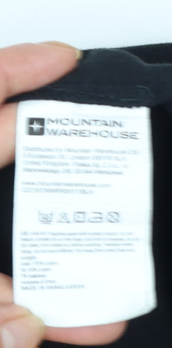 Mountain Warehouse Women Black XL Roll Neck Thermal Long Sleeve Top