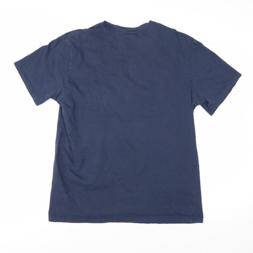 Levi's Men's Blue Graphic Logo Short Sleeve Cotton T-Shirt Size M