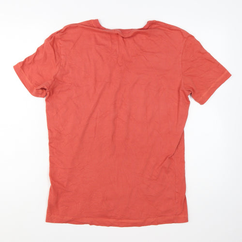 Calvin Klein Jeans Men's Coral Cotton Crew Neck T-Shirt XL