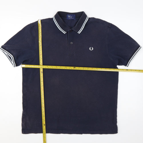 Fred Perry Men's Blue XL Cotton Piqué Polo Shirt