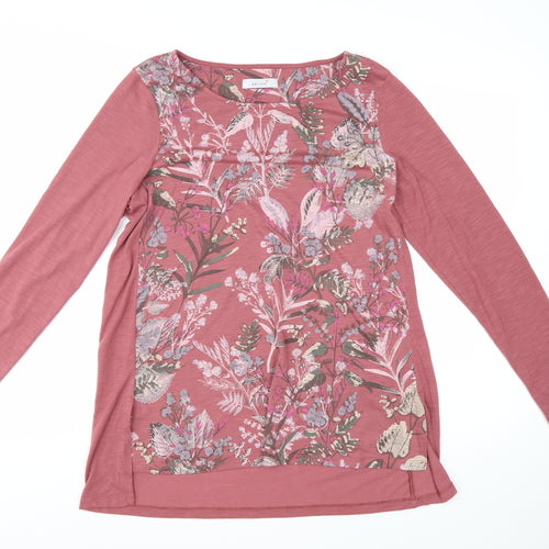 Marks and Spencer Per Una Womens Pink Floral Tunic Top Size 14