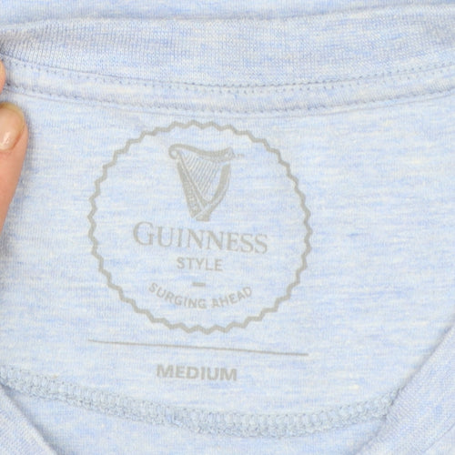 Guinness Women’s Blue V-Neck Short Sleeve Cotton T-Shirt Size M