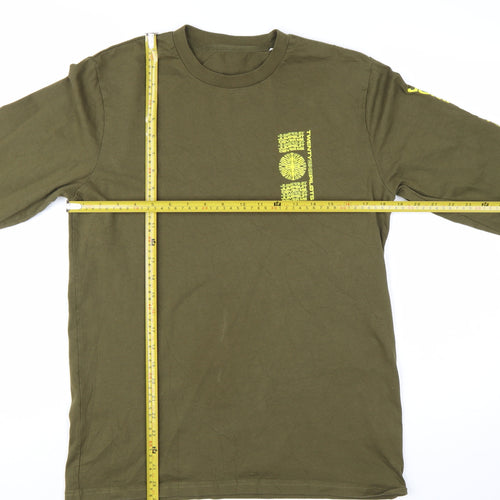 Stanley/Stella Men’s Green Long Sleeve Band Graphic T-Shirt Size M