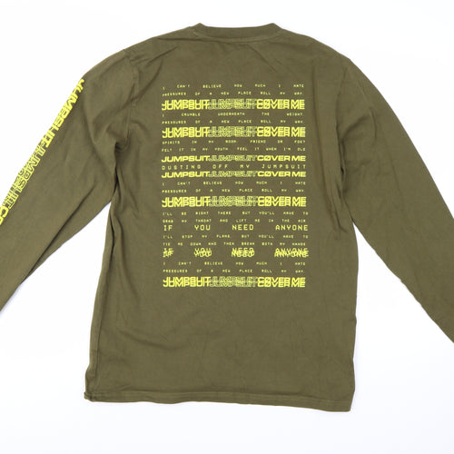 Stanley/Stella Men’s Green Long Sleeve Band Graphic T-Shirt Size M