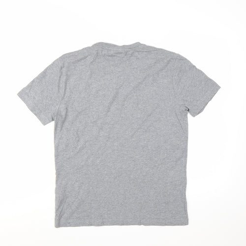 Calvin Klein Men's Grey Crew Neck Cotton T-Shirt M