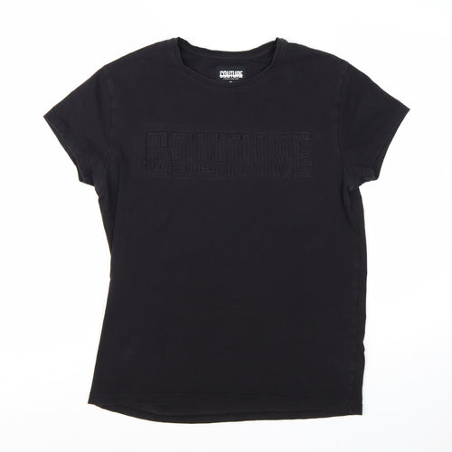 Fresh Couture Men's Black Short Sleeve Crew Neck T-Shirt Size S