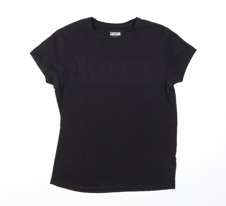 Fresh Couture Men's Black Short Sleeve Crew Neck T-Shirt Size S