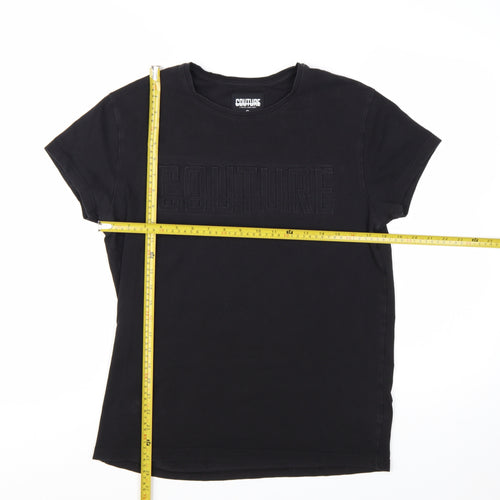 Fresh Couture Men's Black Short Sleeve Crew Neck T-Shirt Size S