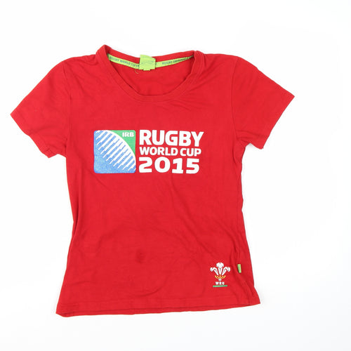 Rugby Originals Women's Red T-Shirt Size 12 Rugby World Cup 2015