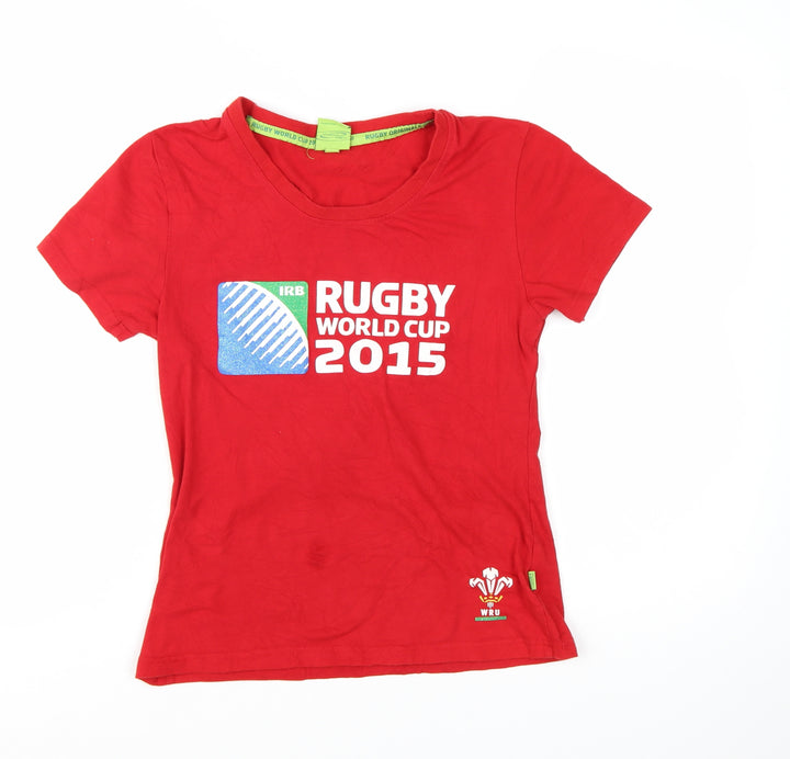 Rugby Originals Women's Red T-Shirt Size 12 Rugby World Cup 2015