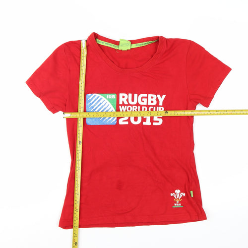 Rugby Originals Women's Red T-Shirt Size 12 Rugby World Cup 2015