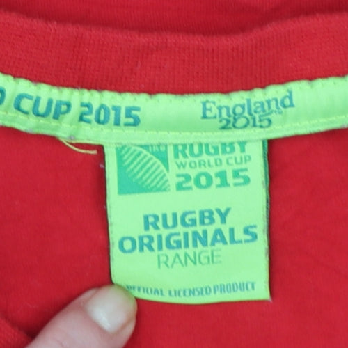 Rugby Originals Women's Red T-Shirt Size 12 Rugby World Cup 2015