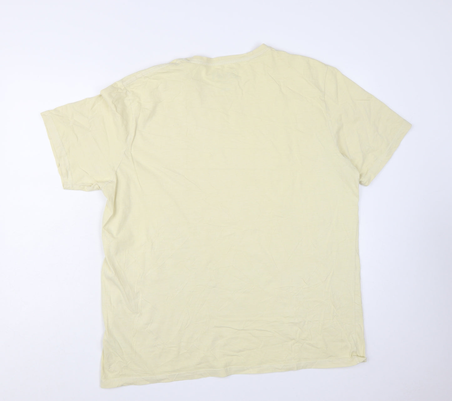 Scooby-Doo Men's Beige Graphic T-Shirt Size L Retro Cartoon Tee