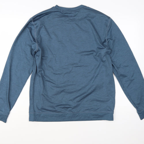 Puma Men's Blue Crew Neck Pullover Sweatshirt Size L