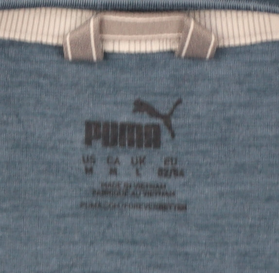 Puma Men's Blue Crew Neck Pullover Sweatshirt Size L