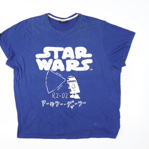 Primark Women’s Blue Star Wars R2-D2 T-Shirt XL Casual Tee