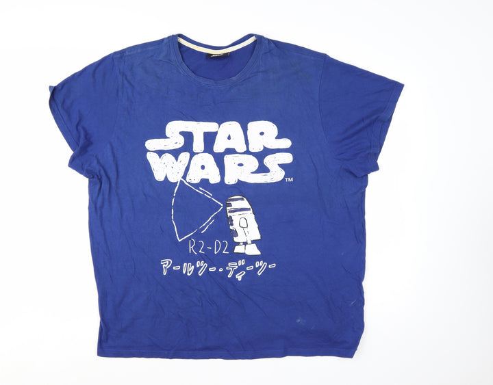 Primark Women’s Blue Star Wars R2-D2 T-Shirt XL Casual Tee