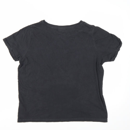 Next Coca-Cola Womens Black Cotton T-Shirt Size 8 Short Sleeve