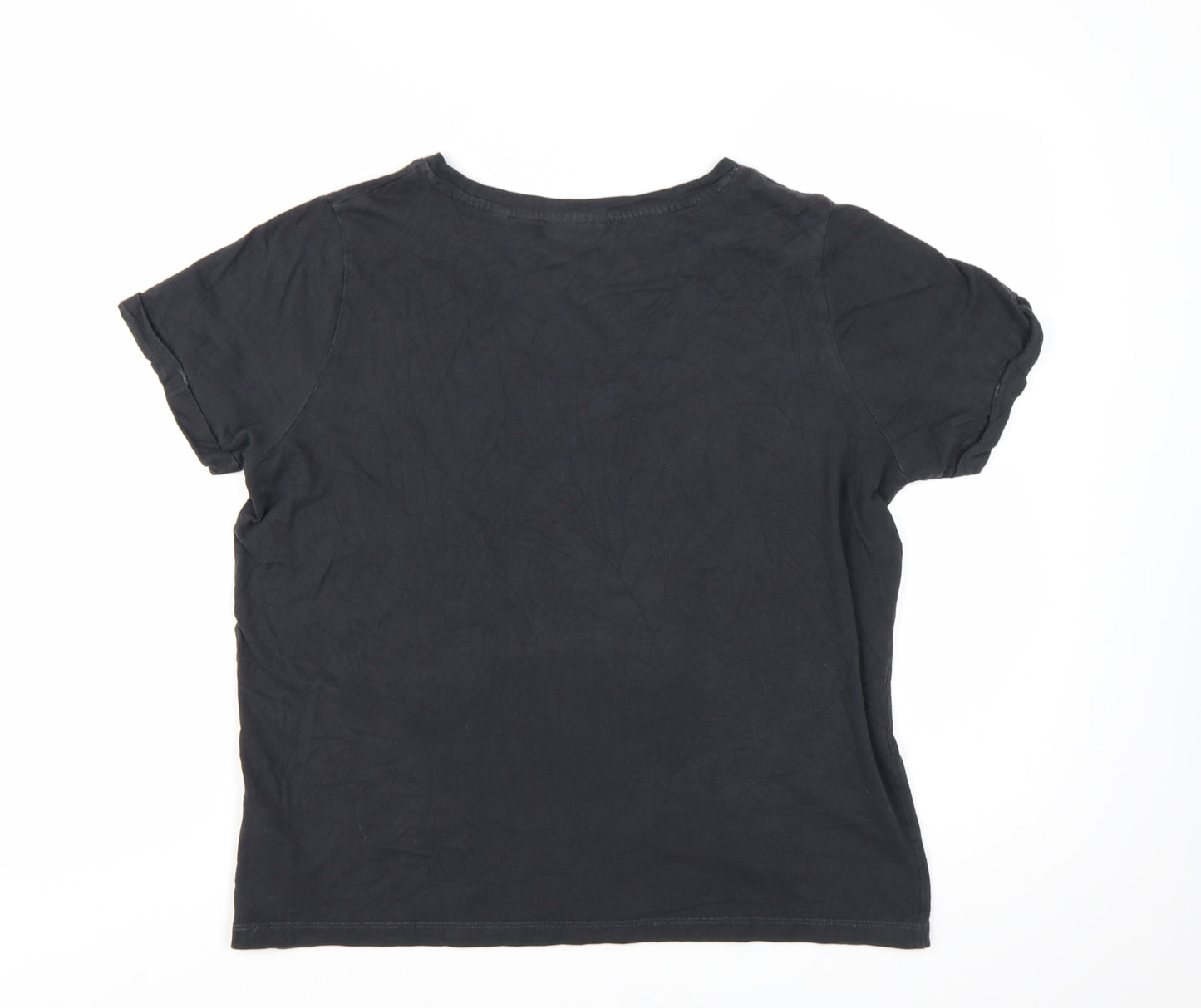 Next Coca-Cola Womens Black Cotton T-Shirt Size 8 Short Sleeve