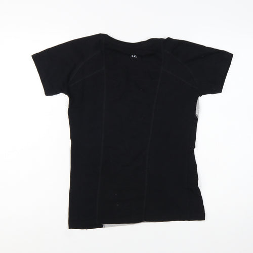 Training Zone Womens Grey Black Pink Activewear T-Shirt Size 10