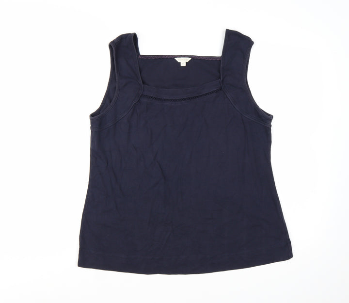 Monsoon Women’s Blue Cotton Jersey Tank Top Size XL