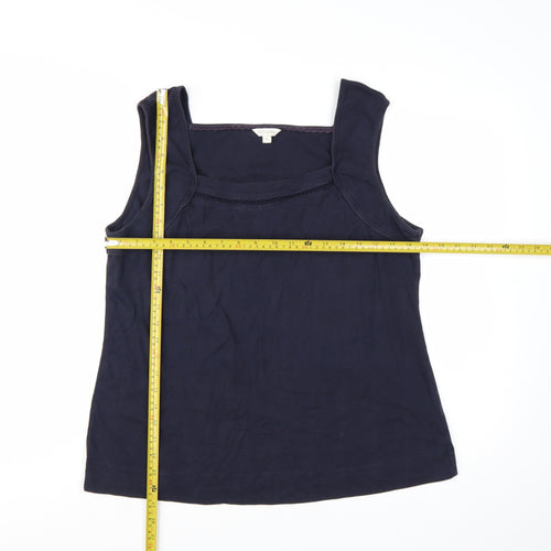 Monsoon Women’s Blue Cotton Jersey Tank Top Size XL