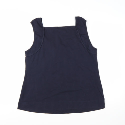 Monsoon Women’s Blue Cotton Jersey Tank Top Size XL