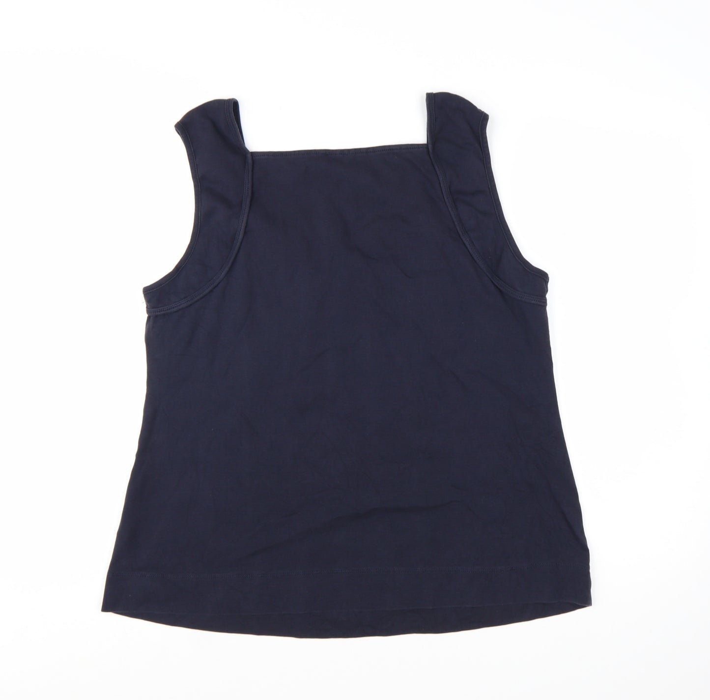 Monsoon Women’s Blue Cotton Jersey Tank Top Size XL