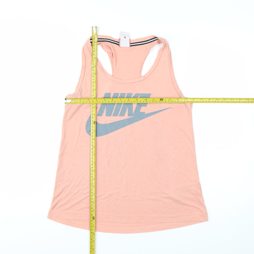 Nike Women Pink Racerback Tank Top S Lightweight Sportswear