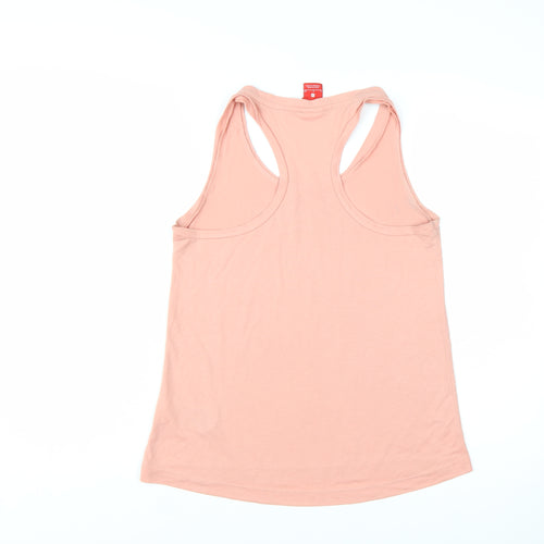 Nike Women Pink Racerback Tank Top S Lightweight Sportswear