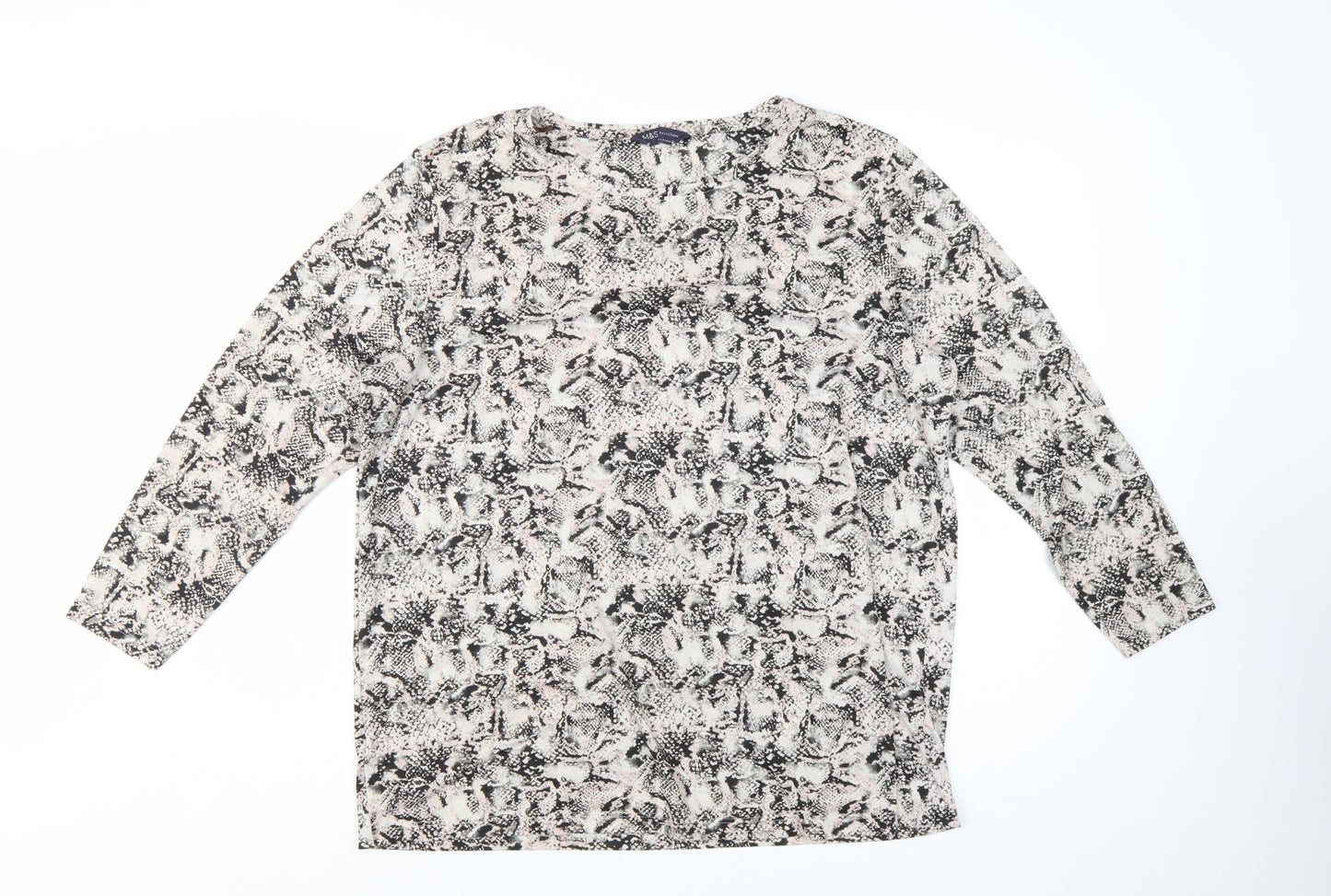 Marks and Spencer Womens Multicoloured Animal Print Blouse Size 20