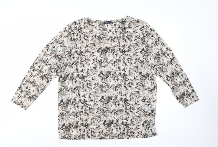 Marks and Spencer Womens Multicoloured Animal Print Blouse Size 20