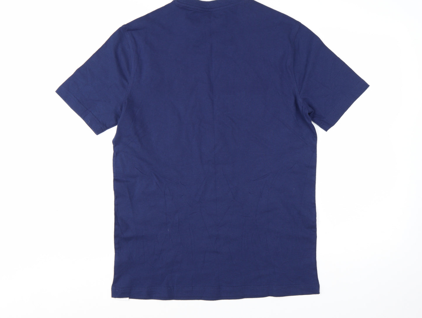 Champion Men's Blue Logo Crew Neck Short Sleeve T-Shirt Size S