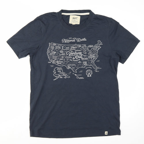 The Landmark Project Men's Blue Venture Out Graphic T-Shirt M