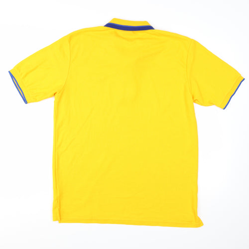 Slazenger Men's Yellow Short Sleeve Polo Shirt Size L