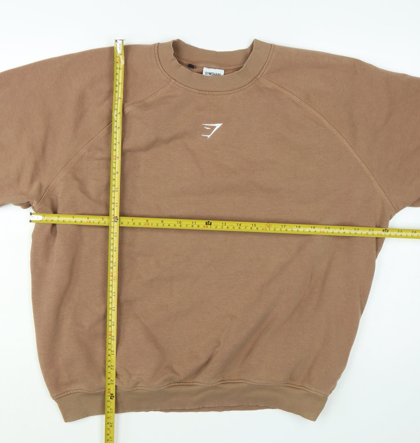 Gymshark Men's Brown Pullover Sweatshirt M Regular Fit Crew Neck