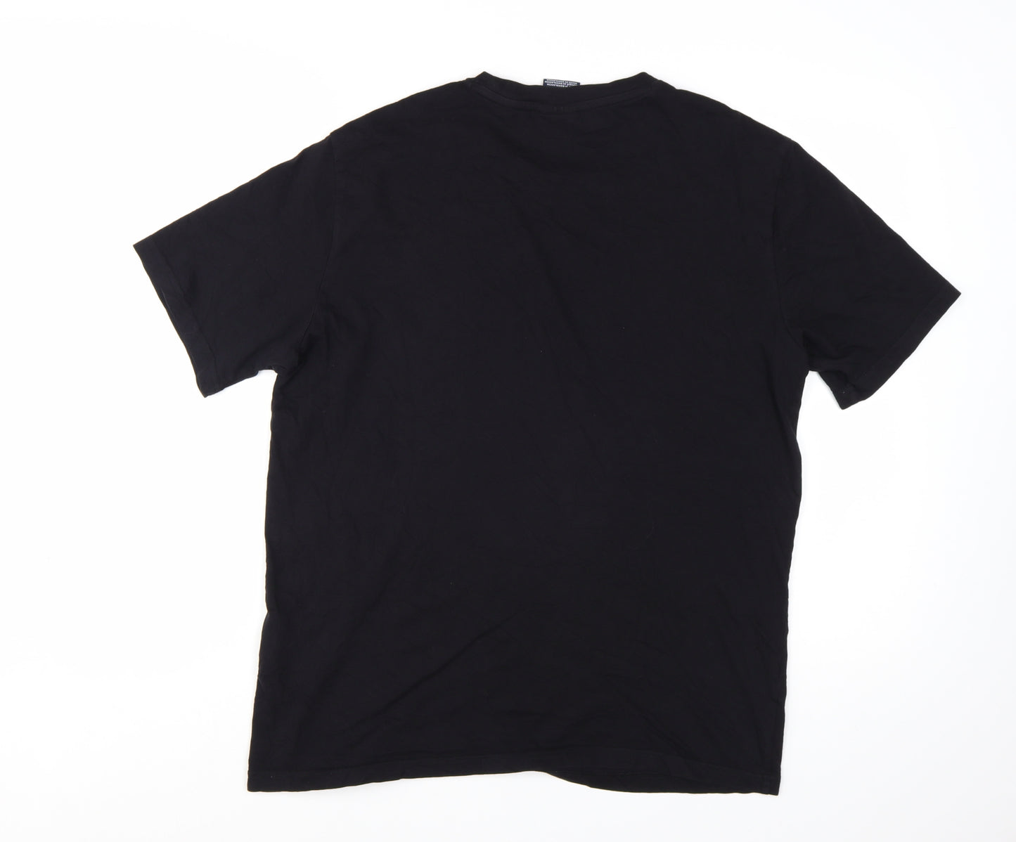 Champion Men’s Black Large Graphic Logo Cotton T-Shirt