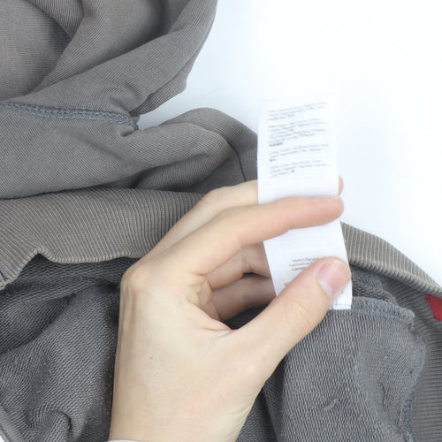 EDC Brand Men's Grey Full Zip Hoodie Size L Regular Fit