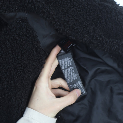 Capsule Outerwear Women's Black Long Teddy Coat Size 10